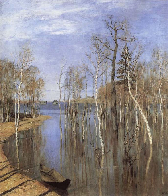 Isaac Levitan Springtime Flood china oil painting image